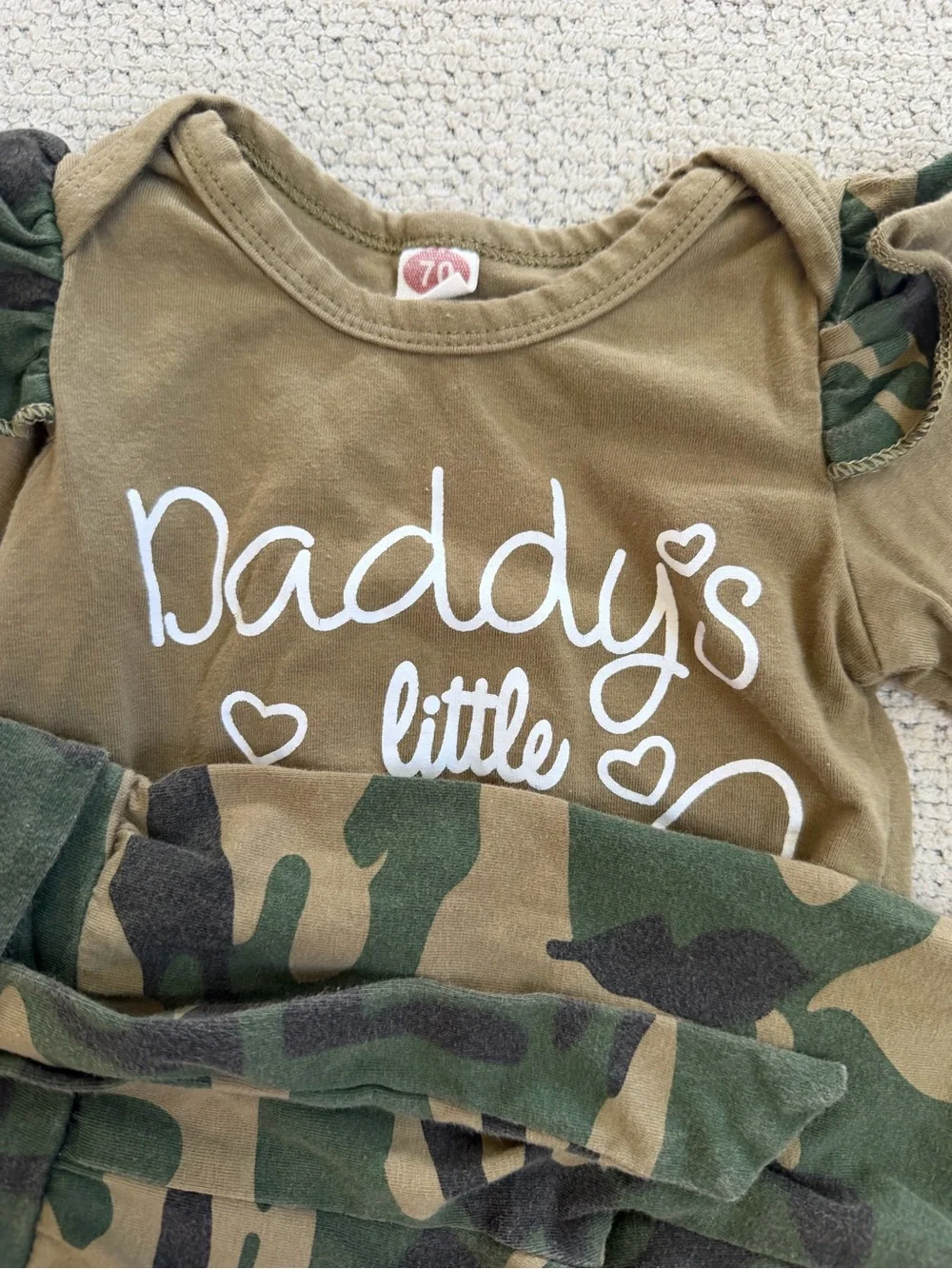 Daddy's Little Girl Camo Baby Set